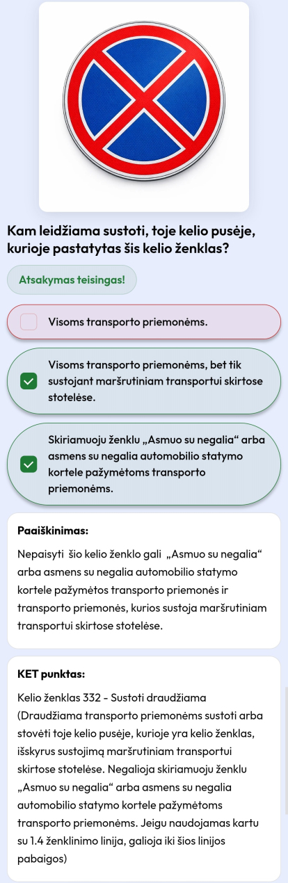 ketbilietai teisingas atsakymas