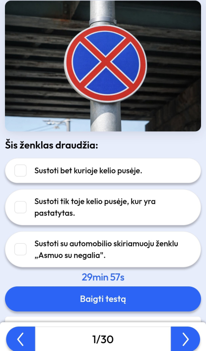 ketbilietai spresti testa su laiku