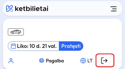 kaip atsijungti nuo ketbilietai programos2