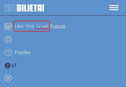ketbilietai kreditai ir valandos