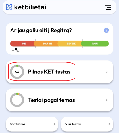 ketbilietai pilnas testas