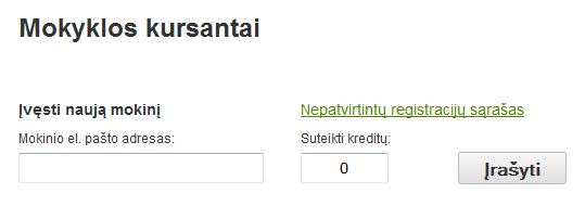 Kaip įrašyti kreditų