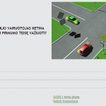 Vairavimo teorijos egzaminas Regitroje