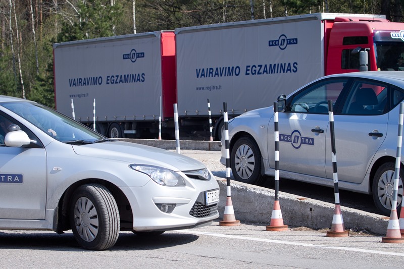 Vairavimo praktikos egzaminas Regitra