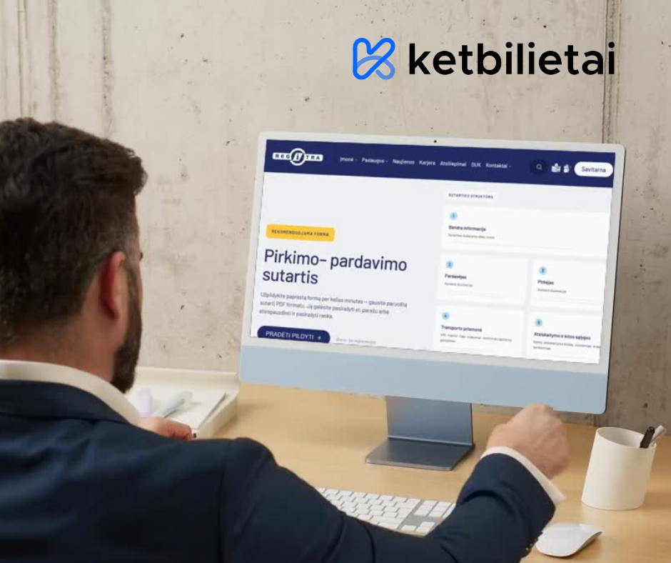 Regitra atnaujino pirkimo–pardavimo sutarti