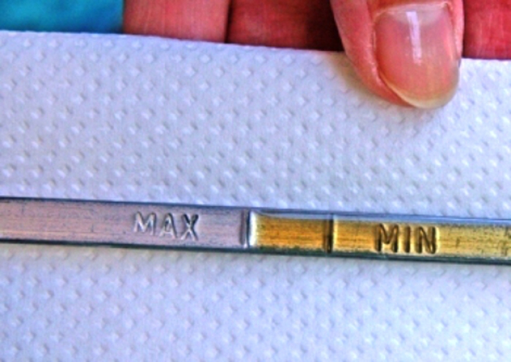 16 alyvos lygis tarp MIN ir MAX